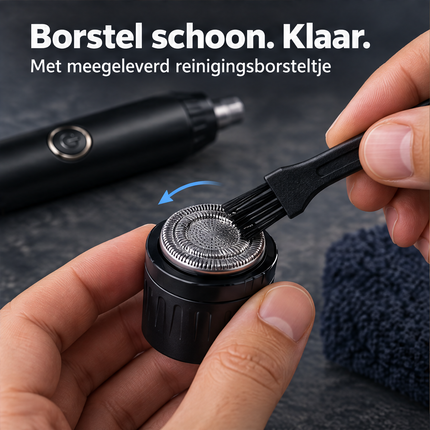 Cheqo® Neustrimmer 4-in-1 - Oortrimmer - Wenkbrauwtrimmer - Baardtrimmer - Neushaartrimmer - Trimmerset voor Heren - Scheerapparaat - Precisietrimmer - Oorhaartrimmer - Bakkebaardtrimmer - Multigroomer - Gezichtstrimmer - Cadeau voor Mannen — infographic 5