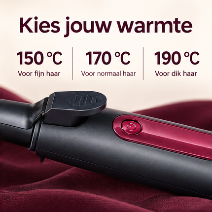 Cheqo® Draadloze Krultang - Oplaadbare Krultang - Krultang met Klem - Haarkruller - Hair Curler - Krulijzer - Curling Iron - Keramische Krultang - Krultang voor Onderweg - Haar Styler - Krultang voor Dames - Krultang Zwart - Krullentang — infographic 2