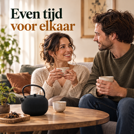 Cheqo® Gietijzeren Theepot - Theepot met Filter - Zwarte Theepot - Japanse Theepot - Tetsubin - Aziatische Theepot - Theekan - Cadeau voor Theeliefhebbers - Theepot voor Losse Thee - Theepot voor Groene Thee - Theepot voor Muntthee — infographic 3