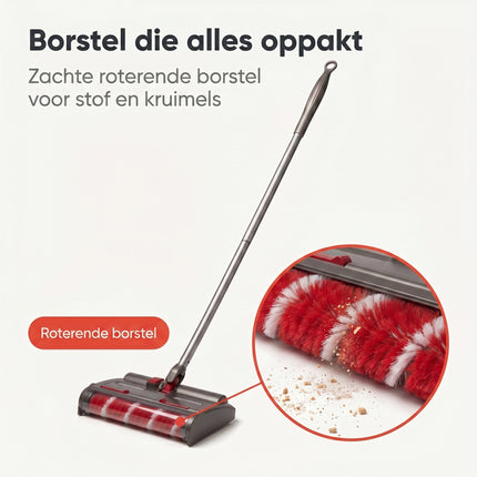 Cheqo Elektrische Veger - inzoom borstelrol
