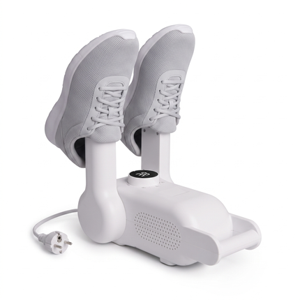 Cheqo® Schoenendroger - Elektrische Schoendroger - Schoenverfrisser - Schoendroger met Timer - Geurvreter voor Schoenen - Schoenverwarmer - Laarzendroger - Skischoendroger - Handschoenendroger - Verstelbare Schoenen Droger voor Sportschoenen - Fix V6 - Hero Studio - Draagbeugel en peervoeten