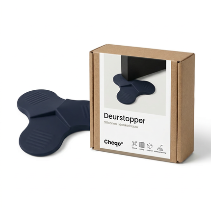 Cheqo® Deurstopper - Deurstop - Deurstopper Antraciet - Deurstopper Zwart - Deurstoppers - Deurwig - Deurklem - Deurbuffer - Deurbuffer Vloer - Deurstopper Vloer - Deurstopper Binnen
