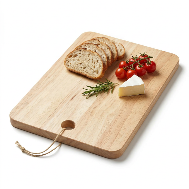 Cheqo® Houten Snijplank - Snijplank Hout - Snijplank - Keukenplank - Houten Keukenplank - Broodplank - Borrelplank - Tapasplank - Kaasplank - Serveerplank