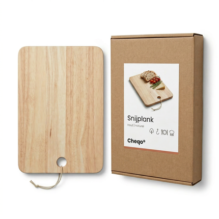 Cheqo® Houten Snijplank - Snijplank Hout - Snijplank - Keukenplank - Houten Keukenplank - Broodplank - Borrelplank - Tapasplank - Kaasplank - Serveerplank