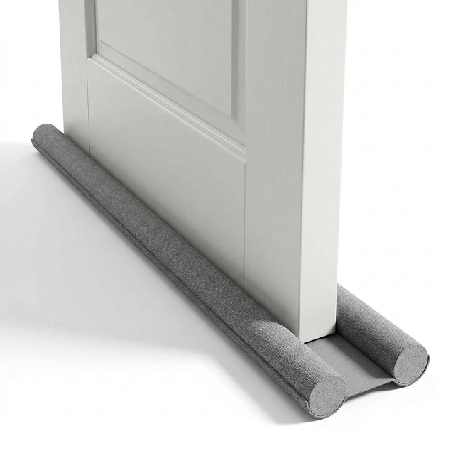 Cheqo® Tochtstrip - Tochtstrip Deur - Tochtstrip Deur Onderkant - Deurtochtstrip - Tochtband - Tochtband Deur - Tochtwering Deur - Tochtstopper Deur - Tochtstopper - Deurstrip Tegen Tocht - Tochtstrip Grijs