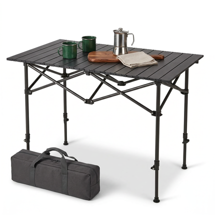 Cheqo® Inklapbare Tafel - Klaptafel - Vouwtafel - Campingtafel - Campingtafel Inklapbaar - Opvouwbare Tafel - Opvouwbare Campingtafel - Kampeertafel - Inklapbare Campingtafel - Camping Tafel