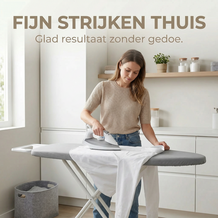 Cheqo® Strijkplankhoes - Strijkhoes - Strijkplankovertrek - Strijktafelhoes - Strijktafel Overtrek - Strijkplank Overtrek - Strijkplankhoes Universeel - Universele Strijkhoes