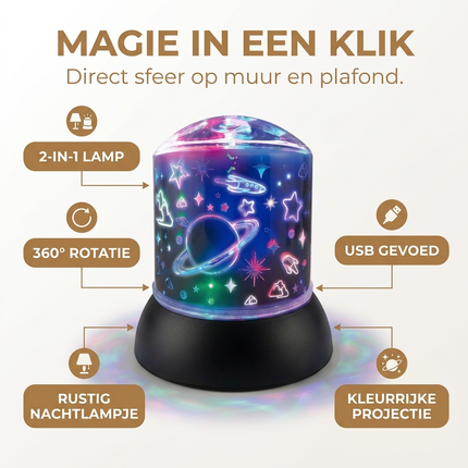 Cheqo® Sterren Projector - Sterrenhemel Projector - Sterrenlamp - Sterrenhemel Lamp - Sterrenhemel Verlichting - Sterrenhemel Nachtlampje - Nachtlampje Sterrenhemel - Sterrenprojector