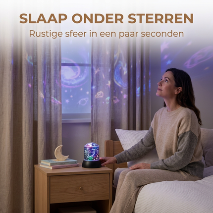 Cheqo® Sterren Projector - Sterrenhemel Projector - Sterrenlamp - Sterrenhemel Lamp - Sterrenhemel Verlichting - Sterrenhemel Nachtlampje - Nachtlampje Sterrenhemel - Sterrenprojector