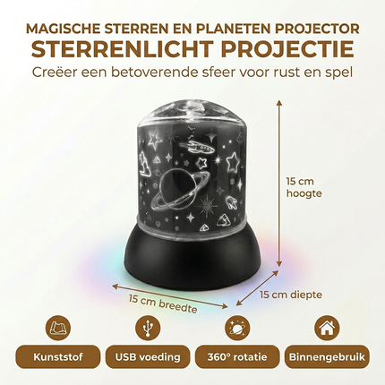 Cheqo® Sterren Projector - Sterrenhemel Projector - Sterrenlamp - Sterrenhemel Lamp - Sterrenhemel Verlichting - Sterrenhemel Nachtlampje - Nachtlampje Sterrenhemel - Sterrenprojector