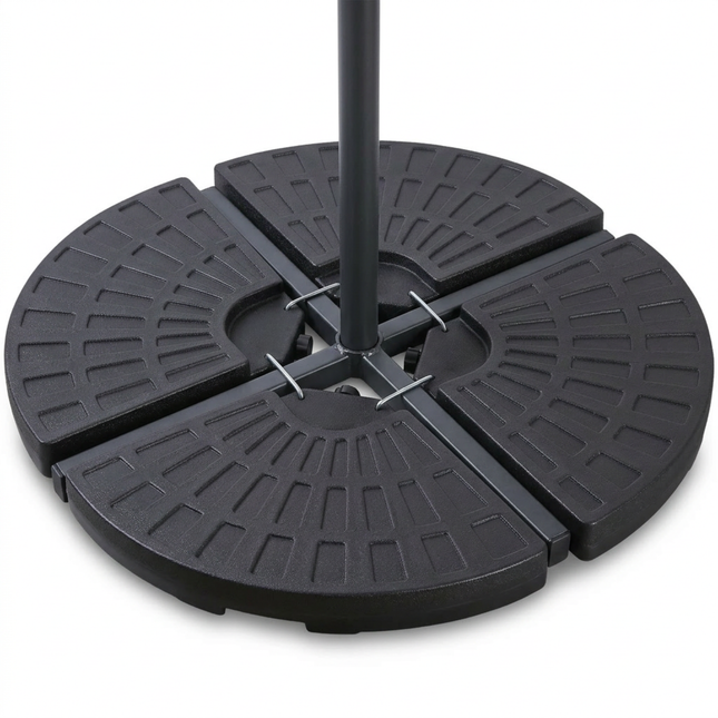 Cheqo® Parasoltegels - Parasoltegel - Parasolvoettegels - Verzwaringsplaten Parasol - Parasol Verzwaringsplaten - Tegels Parasolvoet - Parasolvoet Tegels - Parasolvoet Kruisvoet