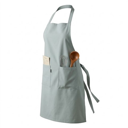 Cheqo® Schort - Keukenschort - Schort Mint - Schort Keuken - Schort Koken - Kookschort - Schort Bakken - Schort Dames - Schort Heren - Schort Volwassenen - Schort Unisex