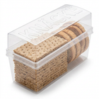 Cheqo® Cracker Bewaardoos - Crackerdoos - Knackebrod Bewaardoos - Knäckebröd Bewaardoos - Crackerbox - Vershouddoos Crackers - Bewaardoos Crackers - Bewaardoos Knäckebröd - Luchtdichte Crackerdoos