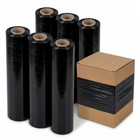 Cheqo® Handwikkelfolie Zwart - Wikkelfolie Zwart - Rekfolie Zwart - Stretchfolie Zwart - Palletfolie Zwart - Rekwikkelfolie Zwart - Sealfolie Zwart - Inpakfolie Zwart - Krimpfolie Zwart