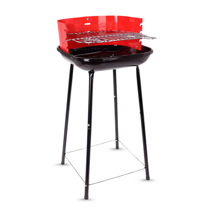 Cheqo® Houtskoolbarbecue - Houtskool BBQ - Barbecue - Ø41cm - Windscherm - Grillrooster - Vuurschaal 0,7mm - Gewicht 2.8kg
