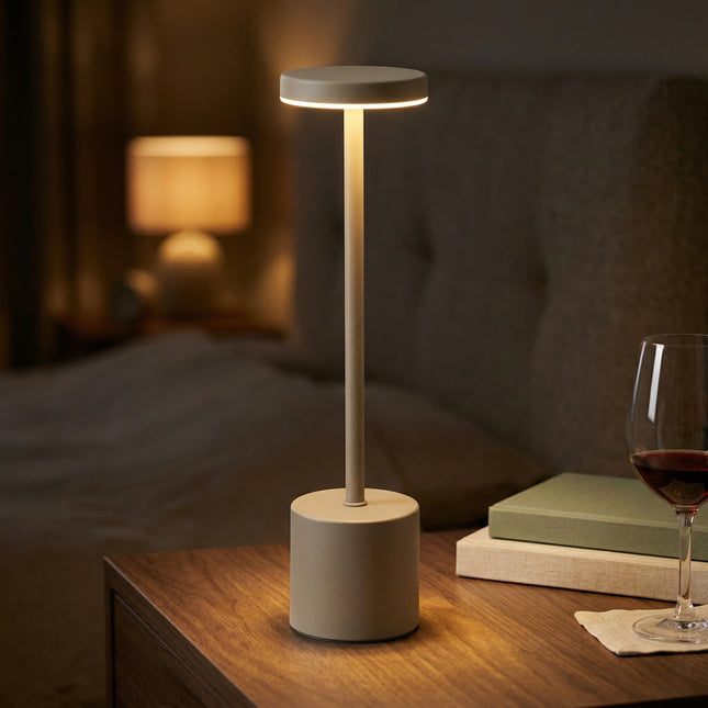 Cheqo® Tafellamp Taupe - Hero
