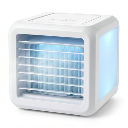 Cheqo Mini Aircooler - Luchtkoeler - Ventilator - Mini Airco - Tafelventilator - Bureau Ventilator - Luchtbevochtiger - Mobiele Airco - Hero