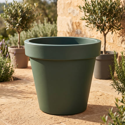 Cheqo® Bloempot Rond 40 cm Donkergroen - Hero Lifestyle (oude v0)