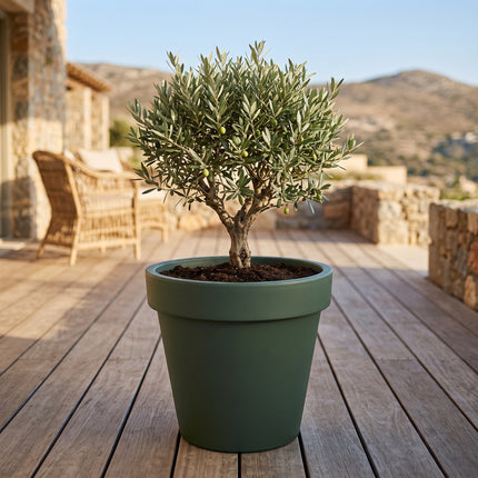 Cheqo® Bloempot Rond 40 cm Donkergroen - Hero Lifestyle
