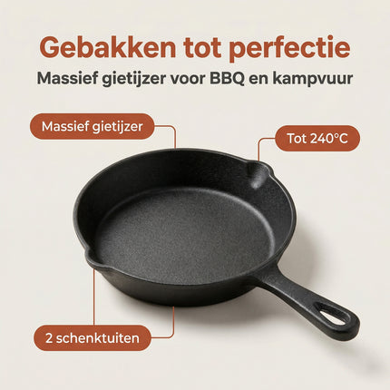 Cheqo® BBQ Koekenpan Groot - Benefit Map