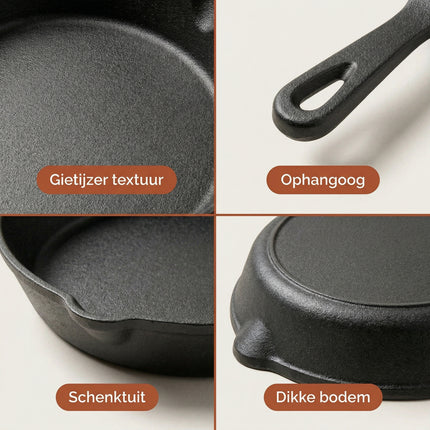 Cheqo® BBQ Koekenpan Groot - Detail Split