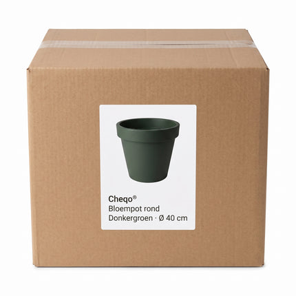 Cheqo® Bloempot Rond 40 cm Donkergroen - Verpakking