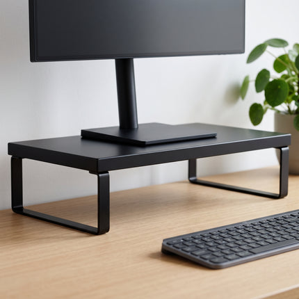 Cheqo® Monitorstandaard Zwart - Hero Lifestyle