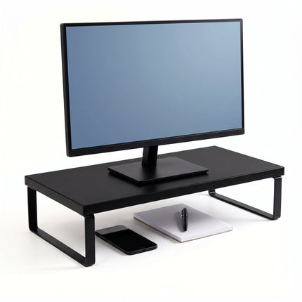 Cheqo® Monitorstandaard Zwart - Hero Studio