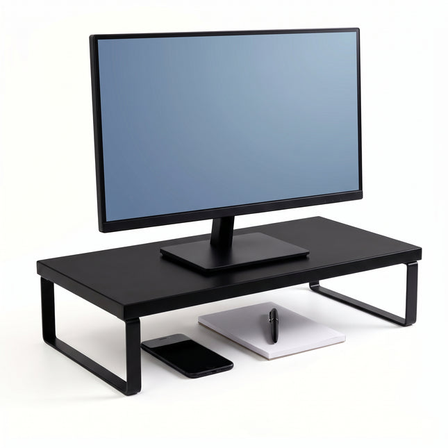 Cheqo® Monitorstandaard Zwart - Hero Studio