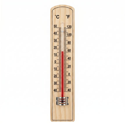 Cheqo® Houten Kamerthermometer 20 cm - Hero