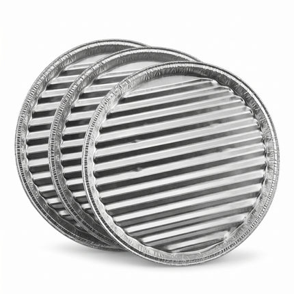 Cheqo® BBQ Grillschalen Set van 3 - 35 cm Aluminium - Hero