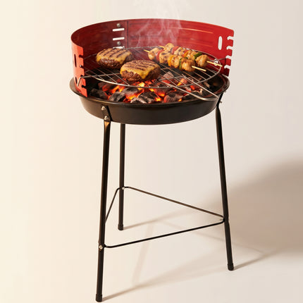 Cheqo® Houtskool Barbecue Ronde 3-Poot 33 cm - Hero