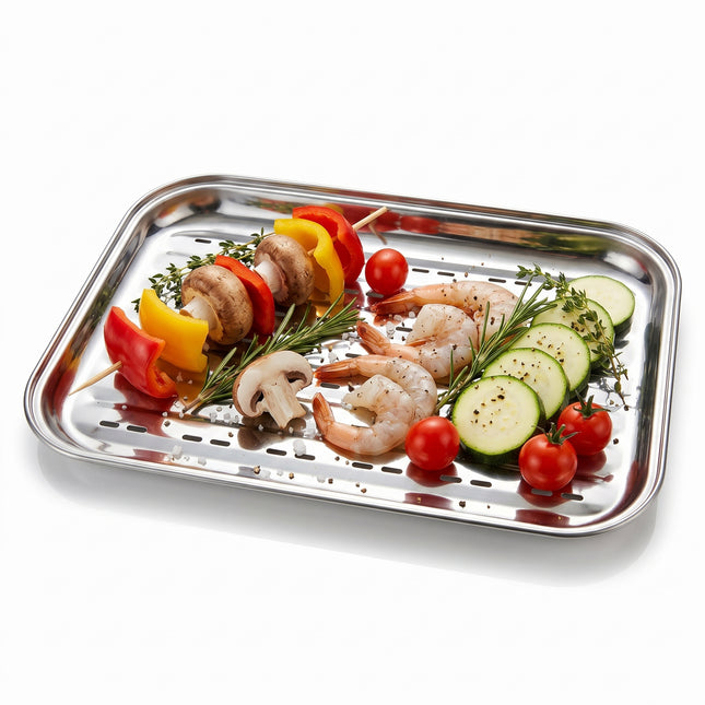 Cheqo® BBQ Grillschaal RVS - Hero
