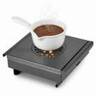 Cheqo® Warmhoudplaat met Waxinelichtjes - Rechaud - Schotelwarmer - Voedselwarmer voor Eten Warm Houden - Non-stick Aluminium - met Handgrepen - RVS Basis - Tafelwarmer - Warmhouder - Theelichtjes - Bordenwarmer - Kaarsjes - Richaud - Hero