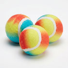 FRONT - Cheqo Regenboog Tennisballen voor Honden Set van 3