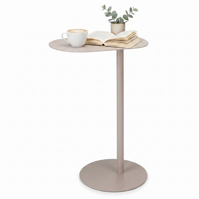 Cheqo® Bijzettafel van Metaal - Sidetable - Zand - Industrieel Design - Hero