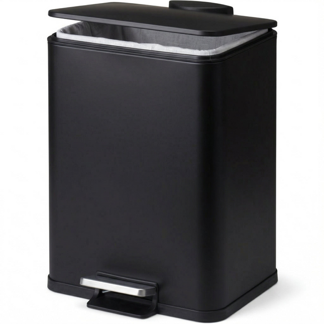 Cheqo® Pedaalemmer 20L Mat Zwart - Hero
