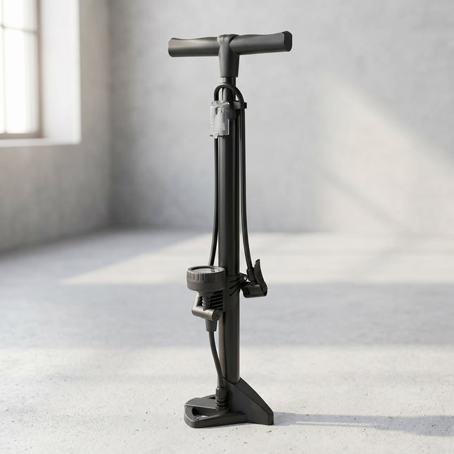Cheqo® Fietspomp Staand met Manometer en Drukmeter - Hero