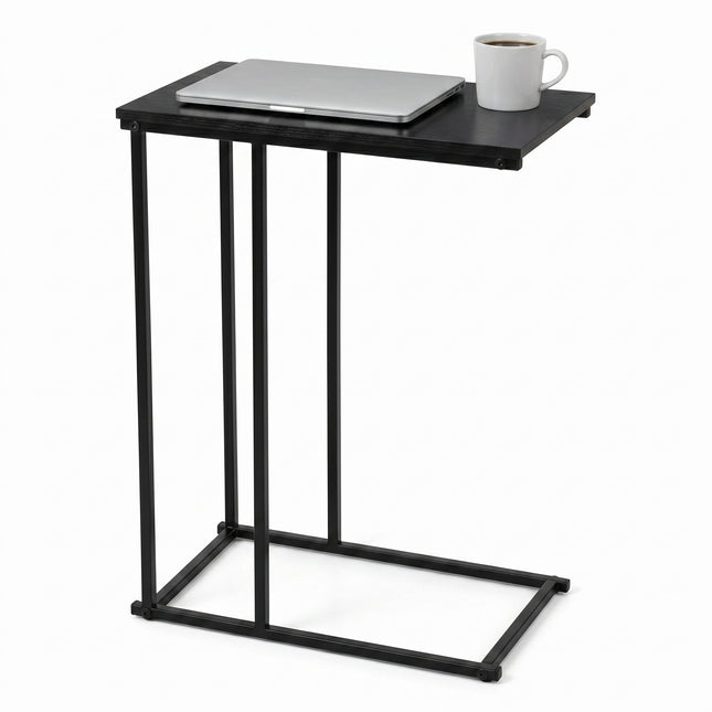 Cheqo® Bijzettafel C-vorm Zwart - Hero
