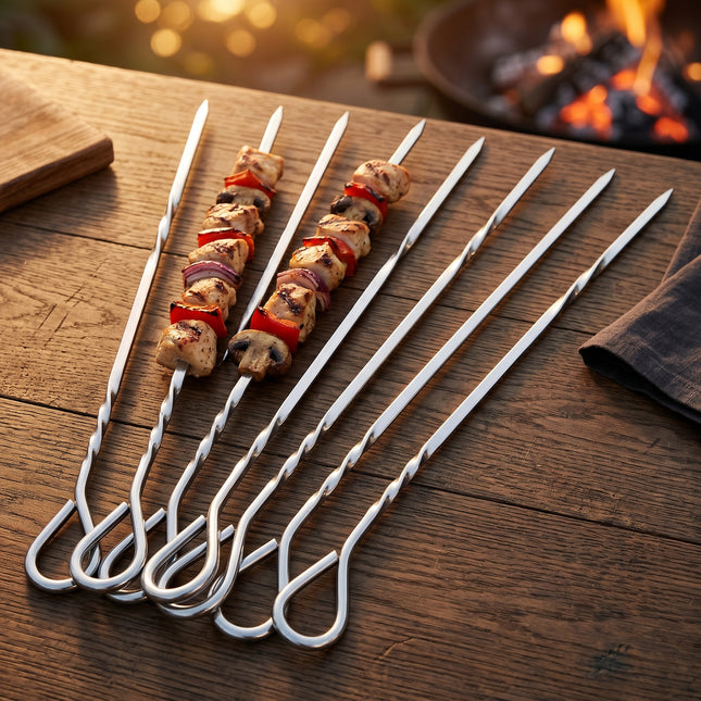 Cheqo® BBQ Pennen Set van 8 - Hero
