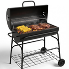 Cheqo® Houtskoolbarbecue Cilinder BBQ op Wielen - Hero