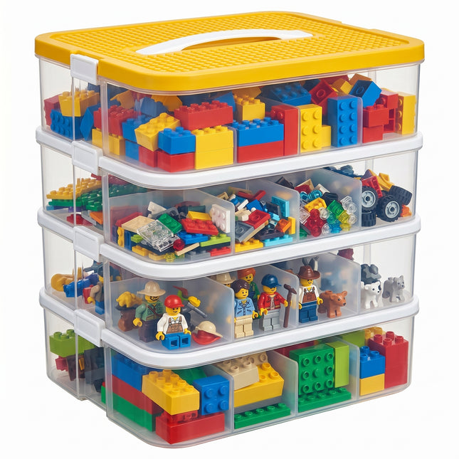 Cheqo® Opbergbox Stapelbaar - 4 Lagen - Hero