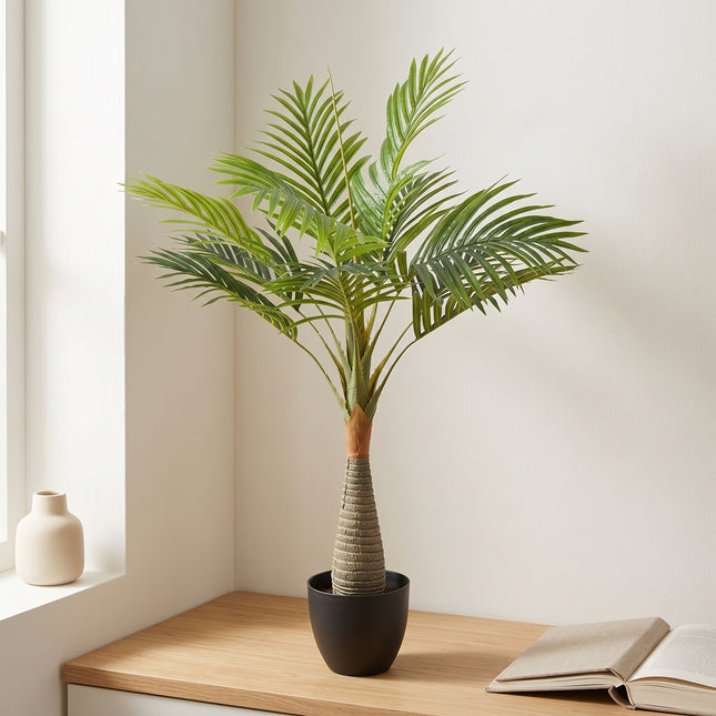 Cheqo® Kunstpalm - Palm Kunstplant - Kleine Kunstpalm voor Binnen - Hero
