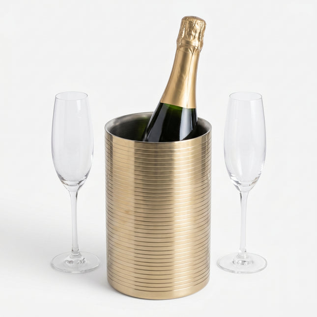 Cheqo Wijnkoeler Champagnekoeler Goud - Hero