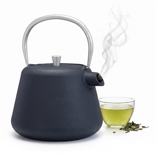 Cheqo® Theepot Gietijzer 1L Grijs - Hero