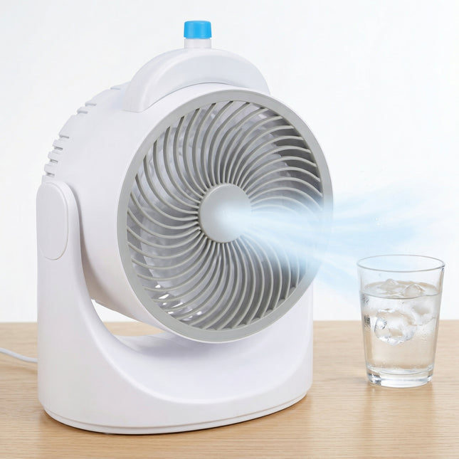 Cheqo® Tafelventilator met Koelelement - Hero