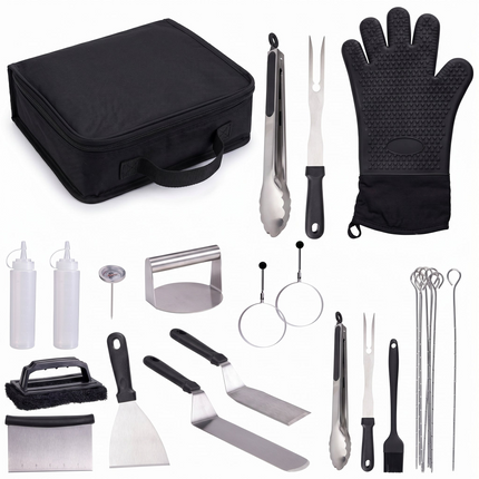 Cheqo BBQ Accessoires Set 24-delig - Hero