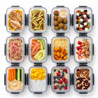 Cheqo® Meal Prep Bakjes Set van 12 - Hero