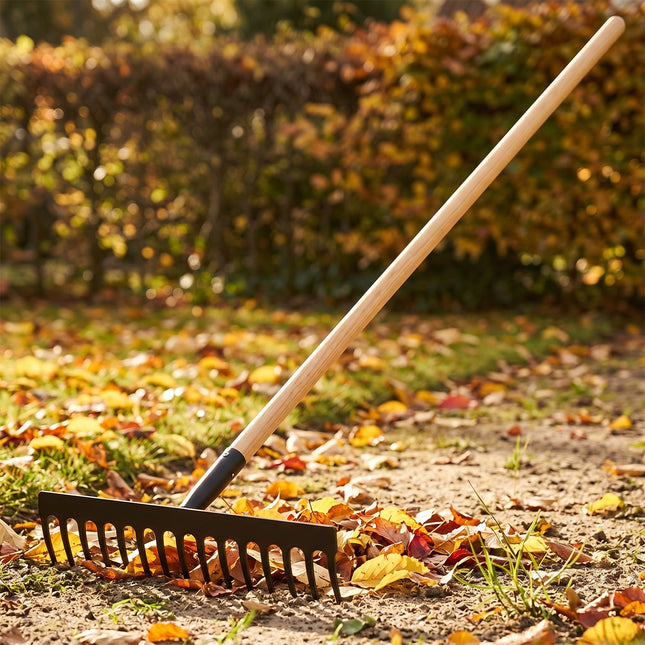 Cheqo® Tuinhark - Hark met Houten Steel - Hero