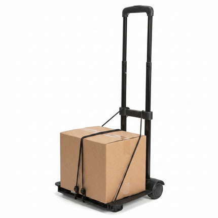 Cheqo® Opvouwbare Steekwagen - Transporttrolley - Inklapbare Steekwagen met Telescopisch Handvat - Hero